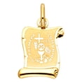 thumbnail image 1 of FB Jewels 14K Yellow Gold Communion Pendant 18mm X 15mm, 1 of 1