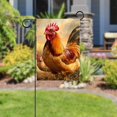 thumbnail image 3 of Rooster Garden Flag 12x18 Inch Double Sided Outdoor Yard Porch Lawn Seasonal Autumn Winter Holiday Decoration, 3 of 5