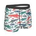 thumbnail image 3 of Fotbe Colorful Shark Men’s Total Support Pouch Boxer Briefs, X-Temp Cooling, Moisture-Wicking Underwear, Regular, Long-leg and Trunk-Large, 3 of 9