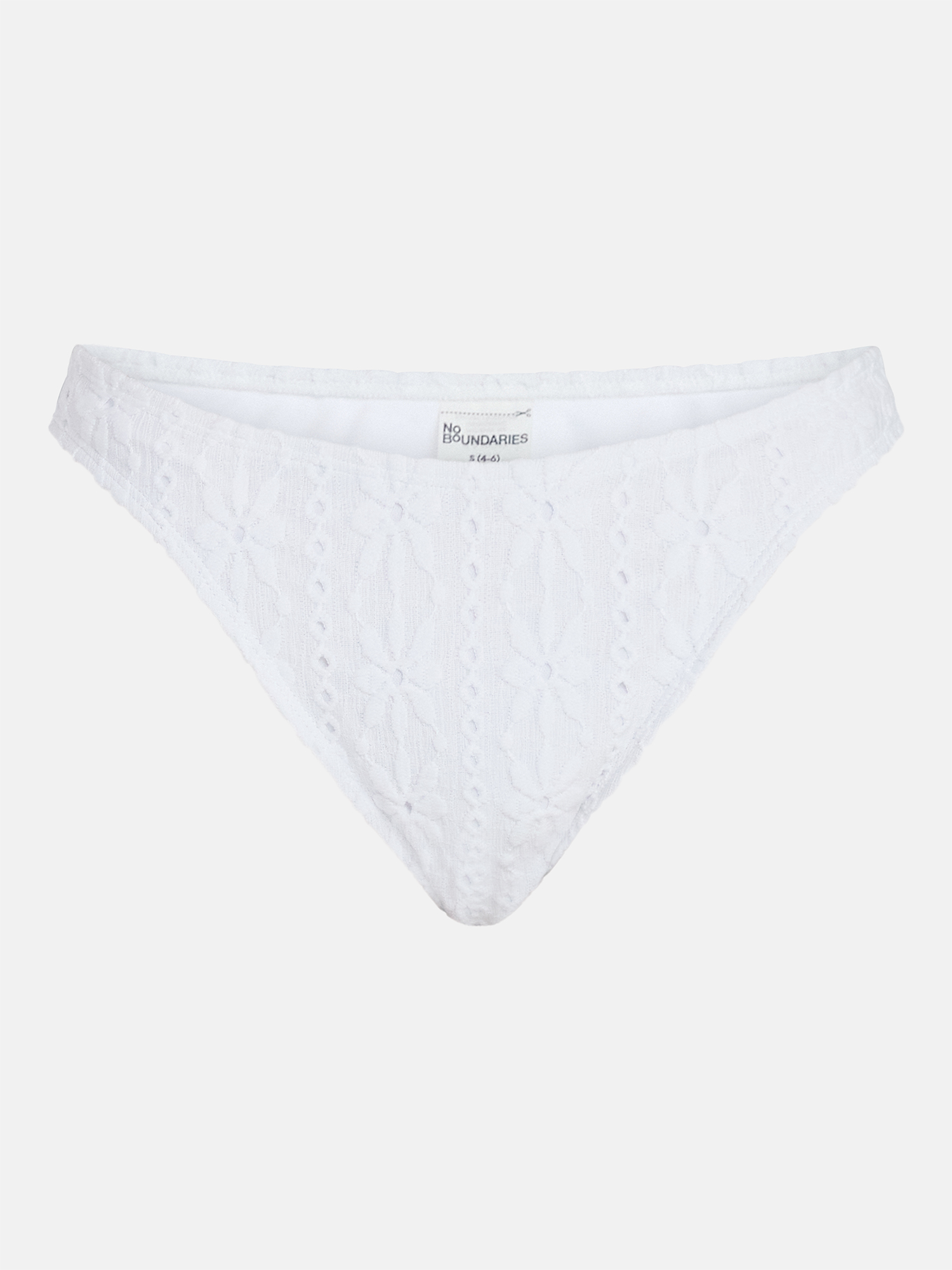 No Boundaries Missy Daisy High Leg Bikini Bottoms, Women’s XXS-XXL