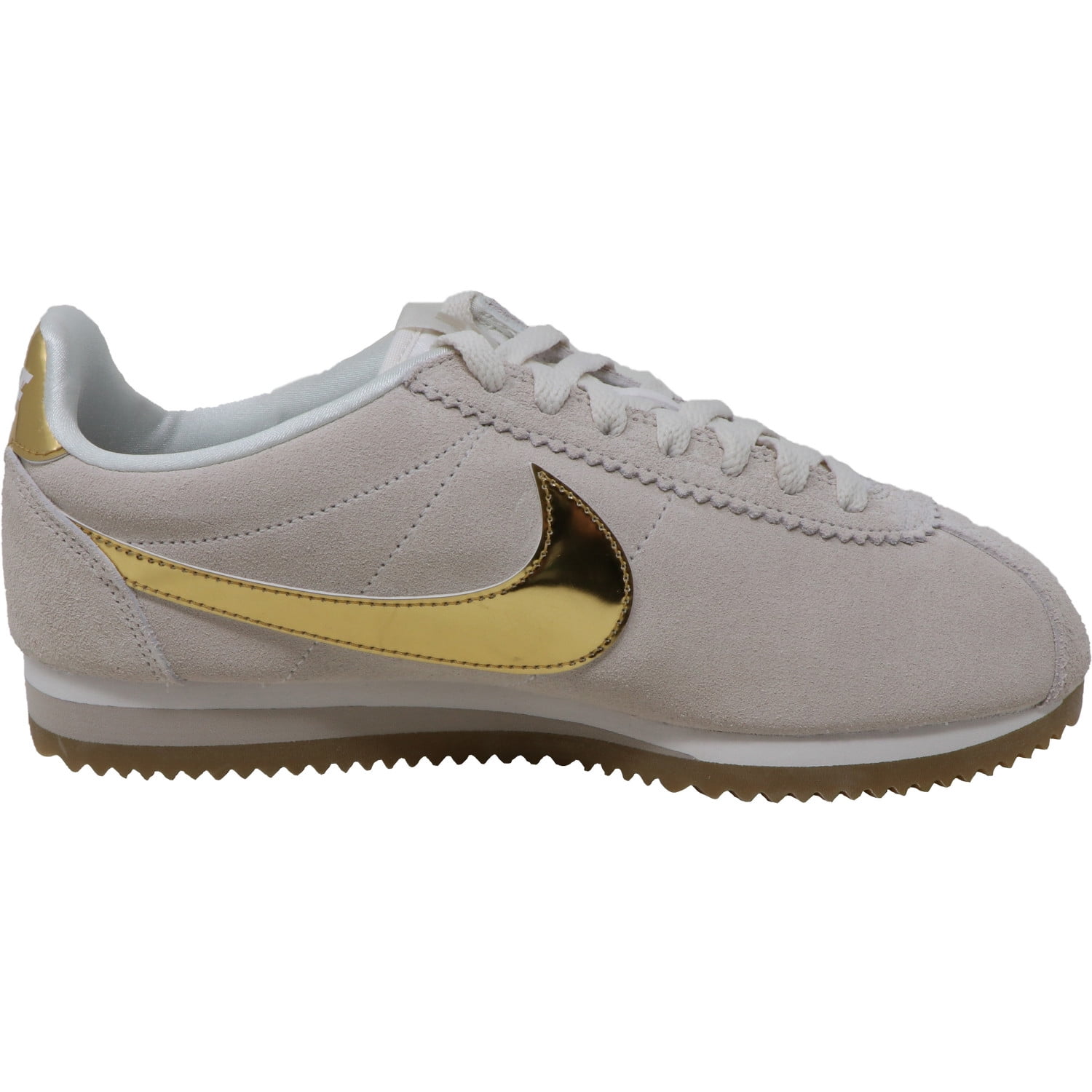 gold nike cortez womens