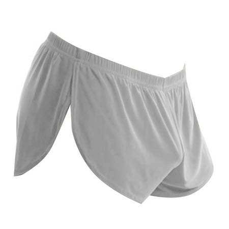 

Men Loose Underpants Comfortable U Convex Pouch Male Underwear Grey M