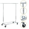 thumbnail image 3 of SSyao Heavy Duty Clothing Rack Rolling Collapsible Clothes Garment Rack Stand W/Wheels, 3 of 15