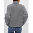 thumbnail image 5 of Suéter PRETTYGARDEN Cuello Alto Ajuste Holgado Tejido Grueso Gris M, 5 of 5