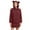 Red, variant on yardsong Flannel Dress for Women Women's Fleece Hooded Nightgown Long Sleeve Flannel Night Dress Fuzzy Sleepwear Pajama with Pockets Dark Gray,S