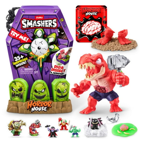 Smashers Mega Horror House, Surprise Unboxing, Interactive Novelty Collectable Toy for Kids by ZURU