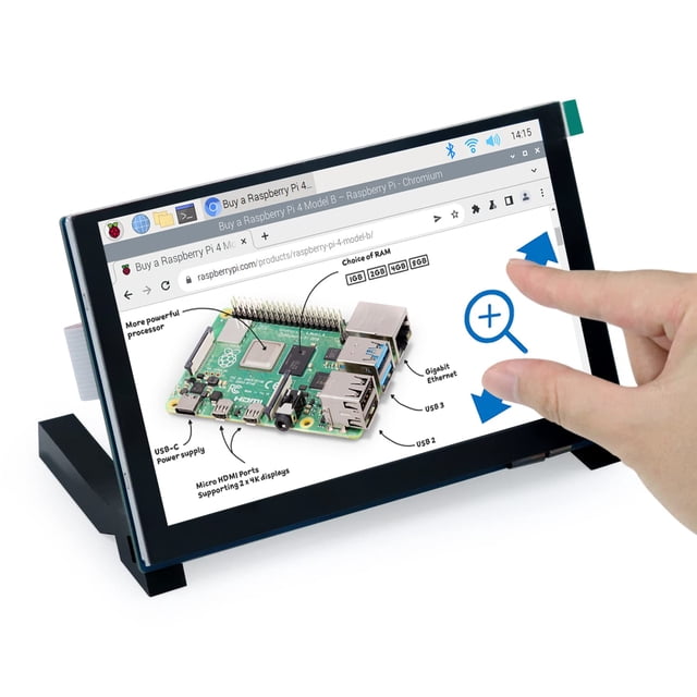 Monitor táctil FREENOVE de 5 pulgadas para Raspberry Pi 5 4 B 3 B+ A+