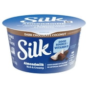 Silk Dairy Free, Dark Chocolate Coconut Plant Based, Almond Milk Yogurt Alternative Container, 5.3 oz