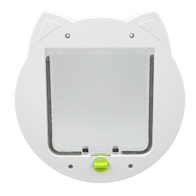 Porte pour Chat Verrouillable, Porte pour Chat 2 Voies Porte Intérieure Arquée Porte pour Chat Haute Performance