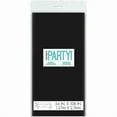 thumbnail image 3 of Unique Industries Black Solid Rectangular Plastic Table Covers, 3ct, 3 of 3