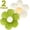 Green+White, variant on SIMDOO 2 Pack Flower Pillows, 16 inch Comfortable Floor Cushions Soft Plant Throw Pillows for Couch Sofa Chair Room Decorations