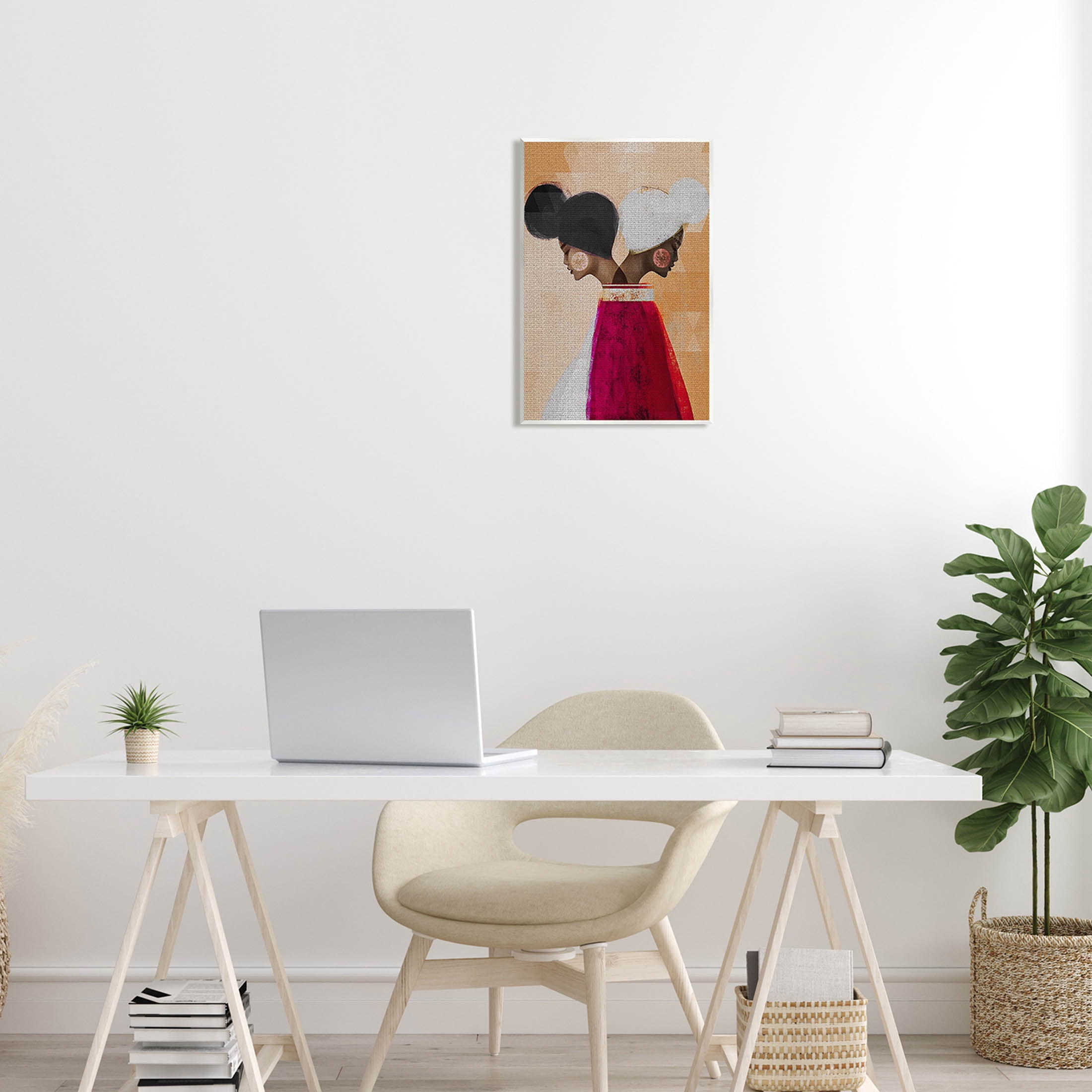 Modern Twin Girl Collage Abstract Graphic Art Unframed Art Print Wall Art
