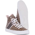 thumbnail image 5 of Guess Elga Women's Hi Top Lace Up Synthetic Trainers In Brown Size 8.5, 5 of 6