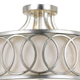thumbnail image 2 of 285-SA Crystorama Lighting Graham - 3 Light Flush Mount-Antique Silver Finish, 2 of 8