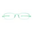 thumbnail image 2 of Adjustable Lens Angle Plastic Rectangular Reading Glasses Green +1.00, 2 of 4
