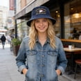 thumbnail image 5 of BSJJY United States 250th Anniversary Bucket Hat, USA Flag Sun Hats for Men Women 4th of July American Flag Bucket Hat Wide Brim Summer Sun Protection Hat (Navy), 5 of 6