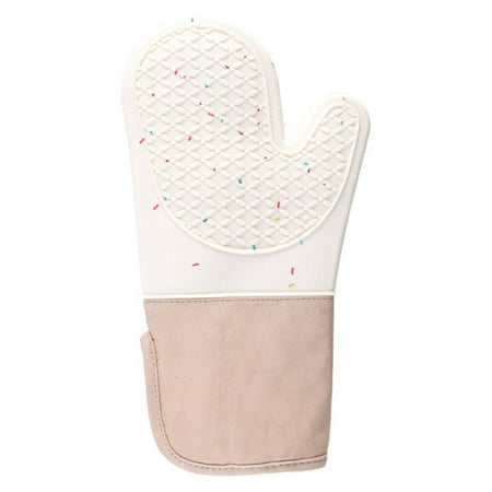 

Mitts and Mat Set Thick Silicone Insulation Gloves Set Quilted Liner Anti-Slip Materials for Kitchen Cooking Baking Gloves