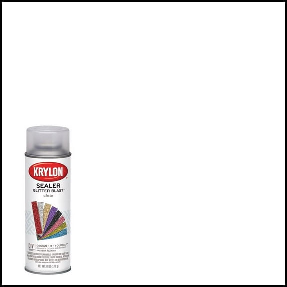 6 Pc, Krylon Glitter Blast Clear Spray Paint 6 Oz