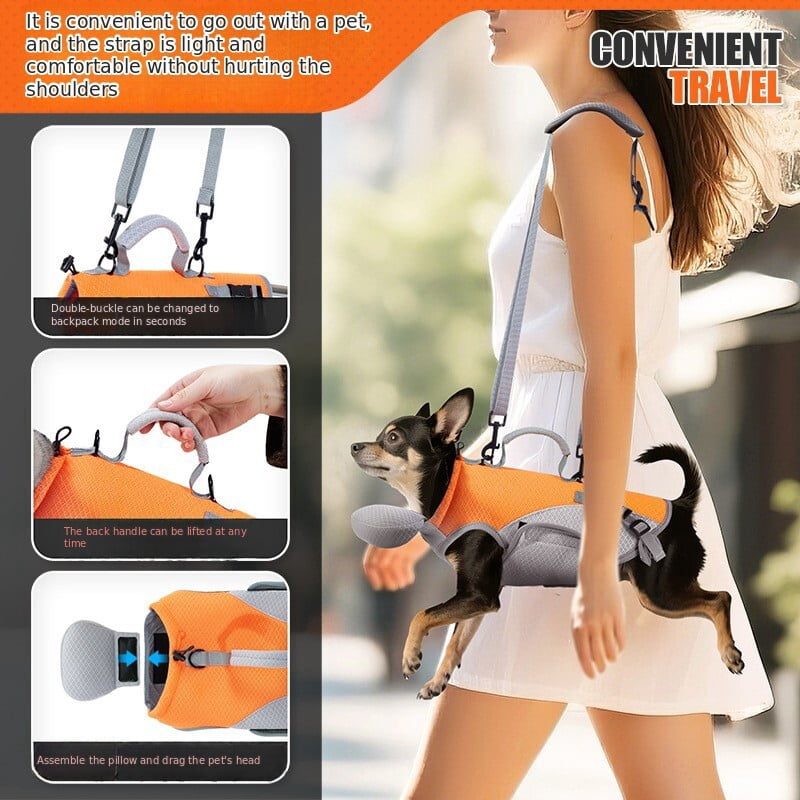 Pet Sling Carrier Bag Dog Puppy Cat Lift Harness Vest Travel Tote Shoulder Bag Pack Breathable Mesh Adjustabled Padded Strap Bag For Dogs Cats