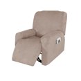 thumbnail image 1 of Funda de sofá reclinable elástica impermeable de 4 piezas separadas Funda para silla de gamuza Funda Tomshoo Beige, 1 of 7
