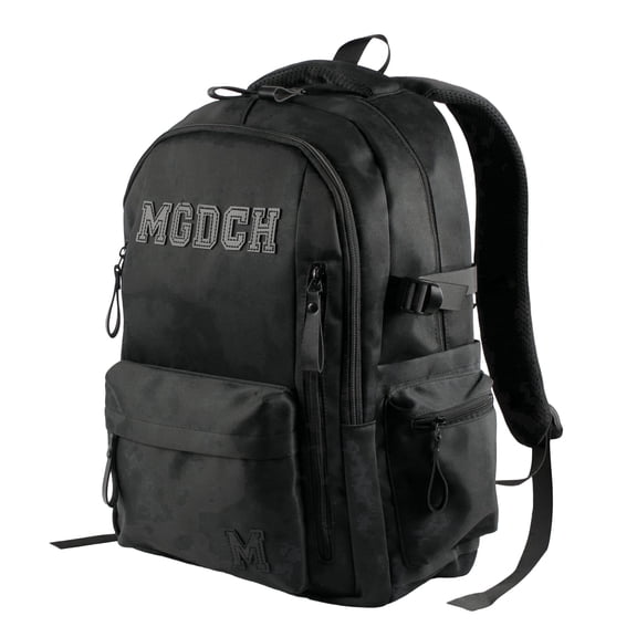 Forest Myth Backpack for Men and Women, Water Resistant College School Bag, Lightweight Travel Backpack, Large Size, Black
