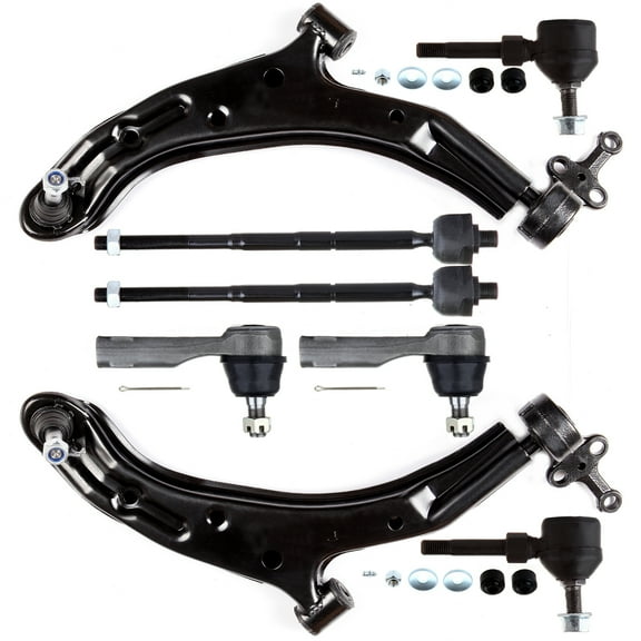 ECCPP Control Arm Kit 2000 2001 2002 2003 2004 2005 2006 For Nissan Sentra - Inner Tie Rod Ends Lower Control Arms Outer Tie Rod Ends Front Sway Bar End Links