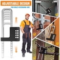 thumbnail image 4 of Cabinet Lock with Combination, Gym Locker Code Lock, Adjustable Heavy Duty U Shape Latch, Combination Padlock for Locker, Closet, Double Door, Fence, Luggage Lock, 4 of 5