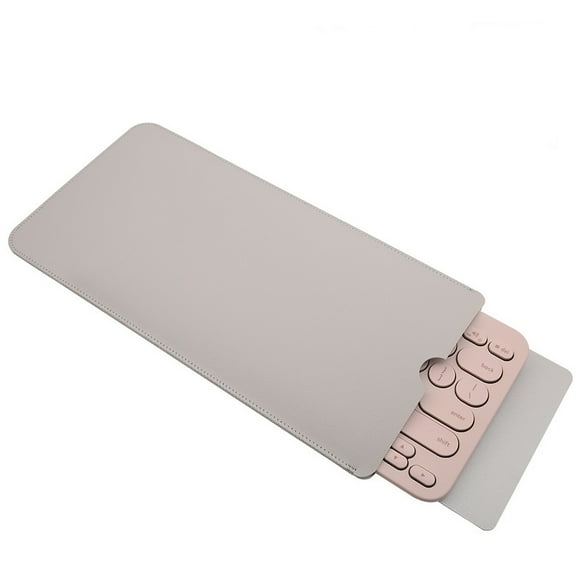 Leather Keyboard Sleeve Dustproof Waterproof Double Sided PVC Portable Keyboard Travel Sleeve Bag Case for Logitech K380
