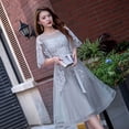 thumbnail image 1 of Vestido de noche de verano, vestido mediano exquisito, vestido adelgazante para mujer, adecuado para banquetes, 1 of 6