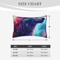 thumbnail image 4 of Zufioo Starry Multicolored Wolf Print Double-sided Plush Pillow Cover,Decorative Pillow Protector without Pillow Core, Suitable for Sofa, Bedroom, Car-20"x30", 4 of 6