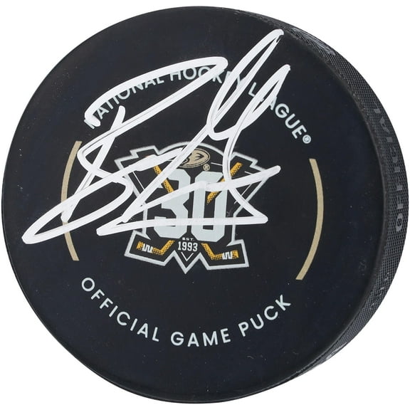 Ryan Getzlaf Anaheim Ducks Autographed 30th Anniversary Official Game Puck - Fanatics Authentic Certified