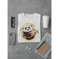 thumbnail image 3 of Cute Chinese Panda With Sushi T-Shirt Men -Image by Shutterstock, Male Medium, 3 of 4