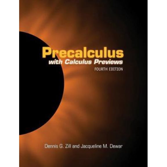 Pre-Owned Precalculus with Calculus Previews: . (Hardcover) 0763737798 9780763737795