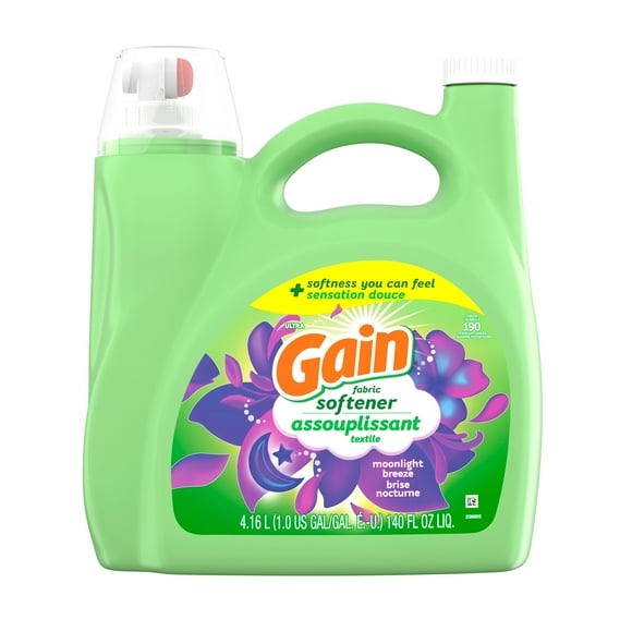 Gain Liquid Fabric Softener, Moonlight Breeze Scent, Smooth Touch - softness you can feel, 190WL