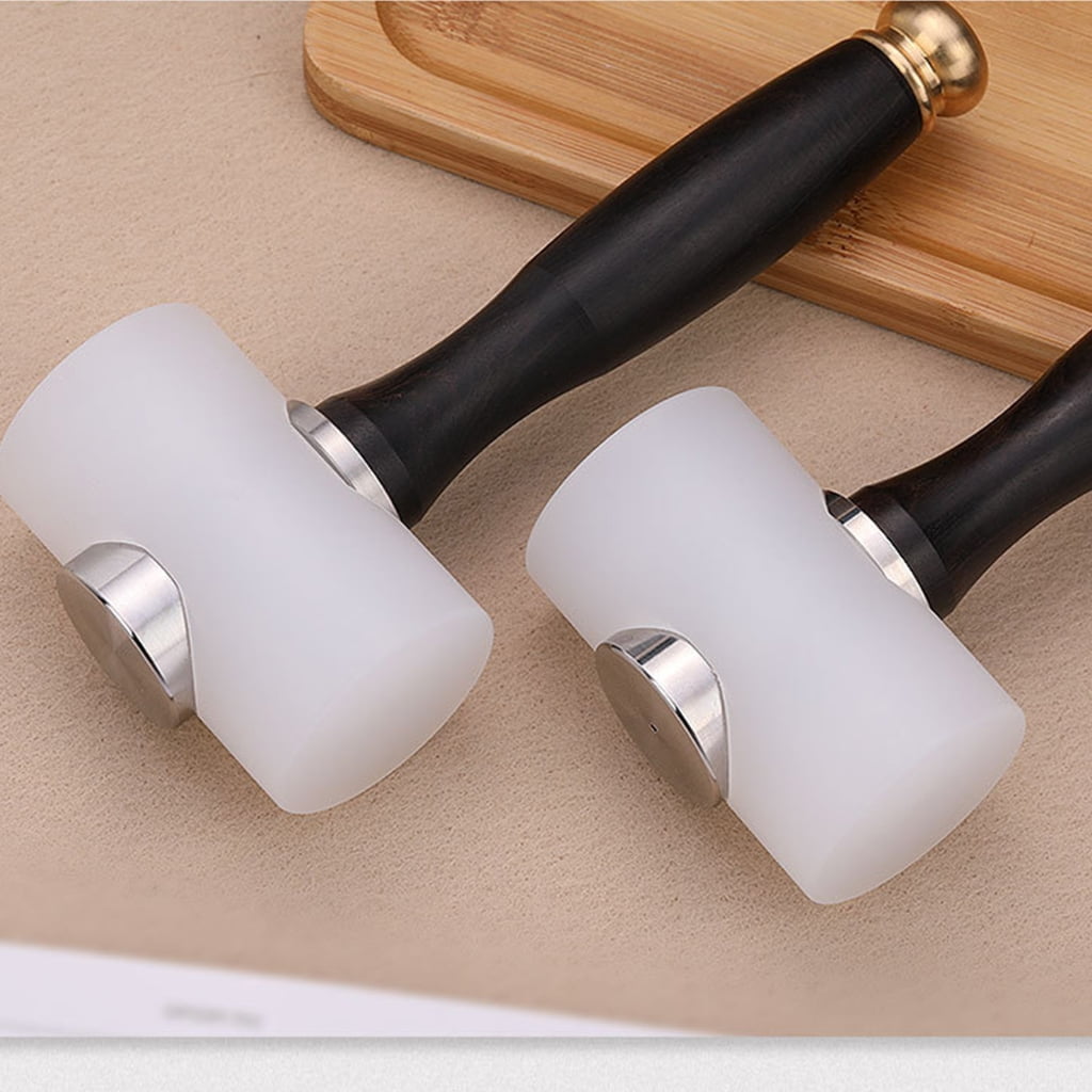 ZPAQI Wood Handle T-Shape Hammer Leather Carving Hammer for Craft Enthusiasts