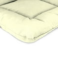 thumbnail image 6 of Jordan Manufacturing 38" x 21" Ivory Solid Rectangular Outdoor Wrought Iron Chair Cushion with Ties and Hanger Loop, 6 of 10