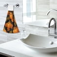 thumbnail image 7 of Autumn Leaves Background Thanksgiving Pumpkin Hanging Towels with Loop Hand Towels Nylon Fastener Tape Design Dish Cloths 2 Pieces, 7 of 7