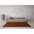 thumbnail image 3 of Ahgly Company Machine Washable Indoor Round Persian Yellow Traditional Area Rugs, 5' Round, 3 of 4