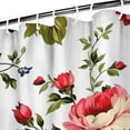 thumbnail image 4 of Waterproof Pioneer Shower Curtain 72x84 Inch Polyester Unique Cute Floral Shower Curtain for Bathroom Hotel Home Decor with 12 Plastic Hooks, 4 of 5
