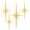 9.45 x 17.72 x 0.79 in, variant on Unbranded 11.81 x 5.91 x 0.47 in Geometric Atomic Star Metal Wall Sculpture