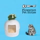 thumbnail image 4 of KE WOOW Maceta con Cama y/o Arenero Oculto para Gatos, Perros y otras Mascotas, Color Blanco KE WOOW Casa arenero maceta, 4 of 9