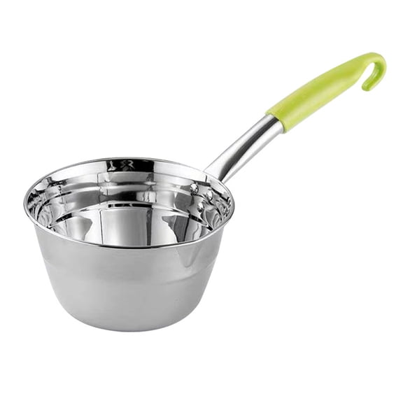 Cateissary Cuchara para agua multifuncional de acero inoxidable para todas las tareas de cocina Gancho para cucharón de sopa de acero inoxidable 16CM