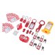 thumbnail image 1 of Juego De Cerraduras Para Disyuntores, Kit De Etiquetado Y Bloqueo Con Hebilla De 6 Orificios Candados De Seguridad Multiusos 15 Etiquetas Colgantes Con Llaves Para Aplicaciones, 1 of 7