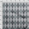 thumbnail image 2 of oneOone Georgette Viscose Light Gray Fabric Argyle Check Dress Material Fabric Print Fabric By The Yard 42 Inches Wide, 2 of 4