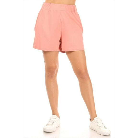 Moa Collection Women's Casual Lightweight Elastic Waist Loose Fit Shorts for Women