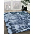 thumbnail image 2 of Ahgly Company Indoor Round Abstract SkyBlue Persian Area Rugs, 5' Round, 2 of 6