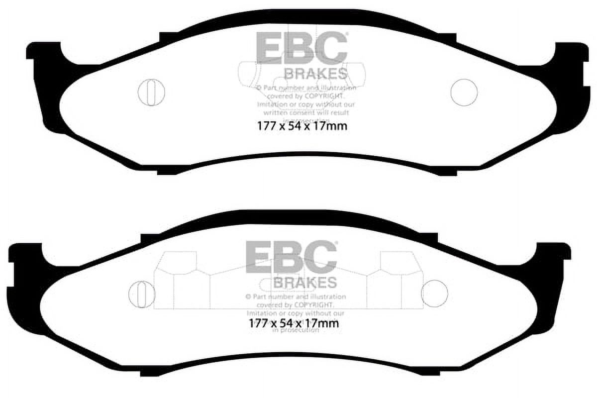 EBC Brakes Pad and Rotor Kit (DP71255 & USR906) Fits select: 1997 ,1999 JEEP WRANGLER / TJ - image 2 of 2