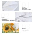 thumbnail image 4 of Haosy 2 Pack Kitchen Wash Cloths with Hanging Loops Absorbent Absorbent Quick Drying Hand Towels, Happy Corgi and Sunflowers, 4 of 7