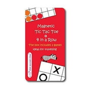 Magnetic Travel Tic Tac Toe - Includes 4 in a Row Game Too - Car Games , Airplane Games and Quiet Games