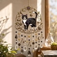 thumbnail image 2 of Stained Glass Cat Wind Chime, Bohemian Acrylic Suncatcher Wind Chime, Garden Chimes Window Light Catcher for Garden Porch Patio Balcony Tree Yard (1PC, D), 2 of 7